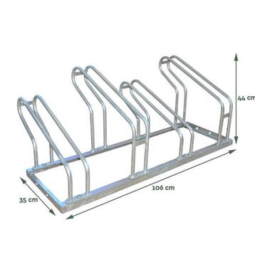 Fietsenrek 4 Fietsen Zilver - BRASQ beschikbaar voor biedingen