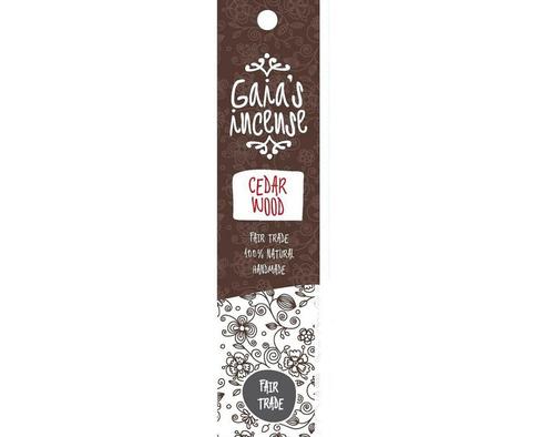 Gaias incense Cedarwood  - 15 sticks, Huis en Inrichting, Woonaccessoires | Kandelaars en Kaarsen, Nieuw, Verzenden