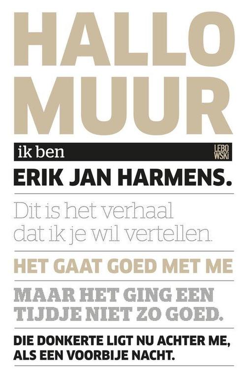 9789048854226 Hallo, muur Erik Jan Harmens, Boeken, Romans, Nieuw, Verzenden