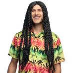 Pruik zwarte dreadlocks, Verzenden, Nieuw, Feestartikel
