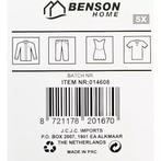 Benson Kunststof kledinghangers - 5 stuks - zwart - 360°..., Huis en Inrichting, Woonaccessoires | Kapstokken, Ophalen of Verzenden