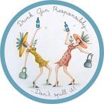 Ronde onderzetter - Drink Gin Responsibly, Nieuw