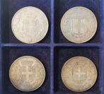 Italië, Koninkrijk 5 Lire 1871-1879 (4 coins) (Zonder, Postzegels en Munten