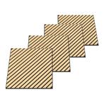 Akoestisch wandpaneel Vang 4-delig set 1,44 m² diagonaal eik, Huis en Inrichting, Woonaccessoires | Wanddecoraties, Verzenden