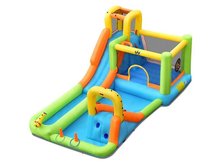 Coast 8-in-1 Opblaasbaar Waterpark met 2 Glijbanen en, Huis en Inrichting, Woonaccessoires | Overige, Nieuw, Verzenden