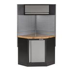 Hoekstuk garageserie met hardhouten werkblad,, Ophalen of Verzenden, Nieuw