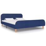 vidaXL Bedframe stof blauw 140x200 cm, Huis en Inrichting, Slaapkamer | Bedden, 140 cm, 200 cm, Stof, Verzenden