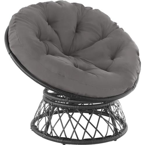 Wicker fauteuil Gargano draaibaar - zwart, Tuin en Terras, Tuinsets en Loungesets, Verzenden