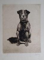 Paul Casberg (1883-1945) - Jack Russell - Handsigned, Antiek en Kunst