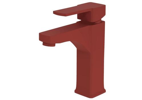 Wastafelkraan CUBIC | TERRACOTTE | inclusief aansluitslangen, Doe-het-zelf en Verbouw, Sanitair, Nieuw, Rvs, Kraan, Ophalen of Verzenden