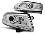 Koplampen Audi A6 4F 04-08 Tube Light LED Chroom, Ophalen of Verzenden, Nieuw
