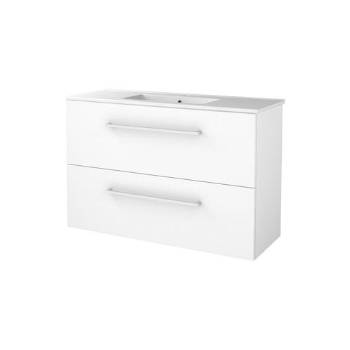 Badmeubelset Aquasplash Salt 100x39cm Met Grepen, Doe-het-zelf en Verbouw, Sanitair, Ophalen of Verzenden