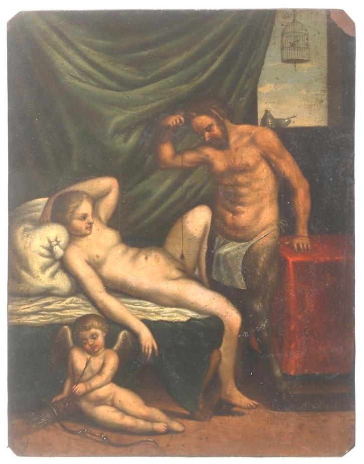 Italiaanse school, 18e eeuw, Agostino Carracci (1557-1602), Antiek en Kunst, Kunst | Schilderijen | Klassiek