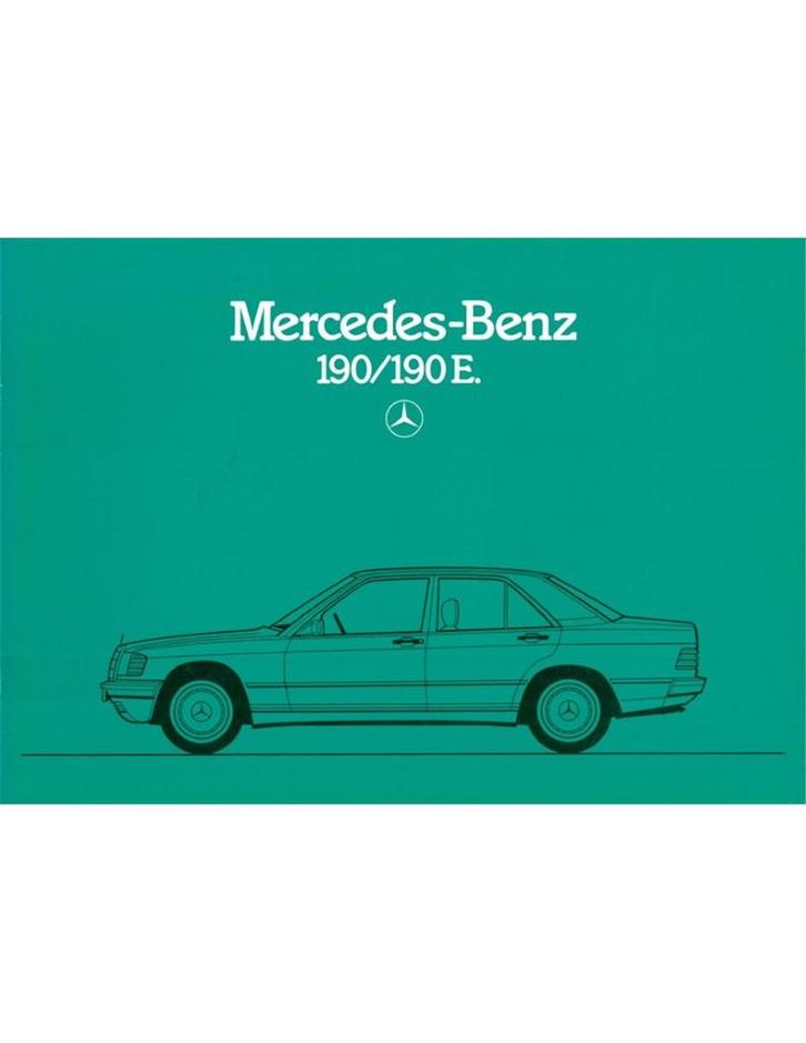 1984 MERCEDES BENZ 190 BROCHURE ITALIAANS, Boeken, Auto's | Folders en Tijdschriften