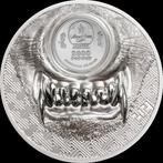 Mongolië. 2000 Togrog 2021 Mystic Wolf 3 Oz Proof (.999)