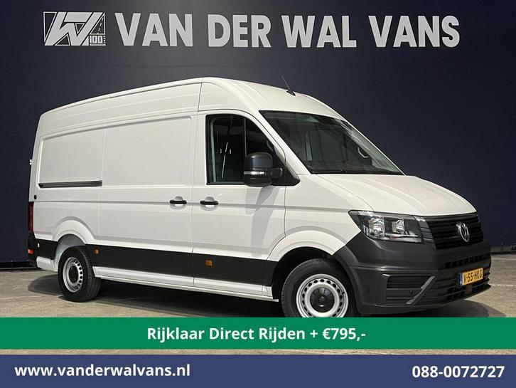 Volkswagen Crafter | 2.0 TDI 140pk Automaat L3H3 L2H2, Auto's, Bestelauto's, Dealer onderhouden, Te koop, Automaat, Diesel, Wit