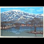 Nieuwe acht uitzichtpunten van mi: Avond sneeuw op Mount