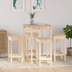 vidaXL 5-delige Barset massief grenenhout, Huis en Inrichting, Complete eetkamers, Verzenden, Nieuw