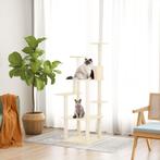 vidaXL Kattenmeubel met sisal krabpalen 153 cm crèmekleurig, Verzenden, Nieuw