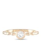 Ring - 14 karaat Geel goud, 14K Geelgouden 0,25ct Diamanten, Nieuw