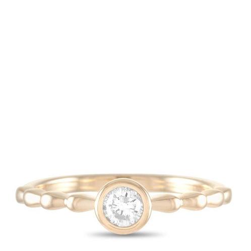 Ring - 14 karaat Geel goud, 14K Geelgouden 0,25ct Diamanten, Sieraden, Tassen en Uiterlijk, Ringen