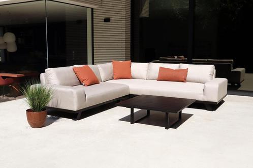 Flow. Easey hoek loungebank graumel chalk |, Tuin en Terras, Tuinsets en Loungesets, Ophalen of Verzenden