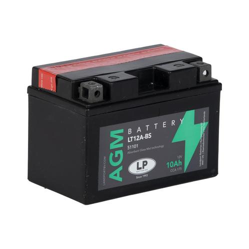 Landport (LP) LT12A-BS 12 volt 10,0 ah AGM motor accu (51101, Motoren, Onderdelen | Overige, Nieuw, Ophalen of Verzenden