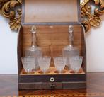 Gucci - Bar - Palissander, Leder, Kristal - Vintage tafelbar, Antiek en Kunst