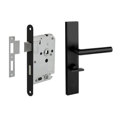Deurbeslag set Ferro met toilet-/badkamer sluiting, Doe-het-zelf en Verbouw, Hang- en Sluitwerk, Klink of Kruk, Nieuw, IJzer, Ophalen of Verzenden