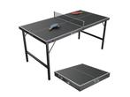 Veiling - Mini Tafeltennistafel Flexi - Zwart / Zilver, Nieuw