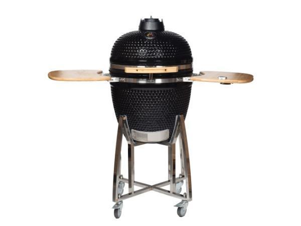 Veiling - Patton kamado barbecue 23.5 inch glans zwart, Tuin en Terras, Houtskoolbarbecues