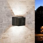 Solar LED up-down wandlamp Ebbe | Warm wit licht, Zonne-energie, Kunststof, Verzenden, Minder dan 50 watt