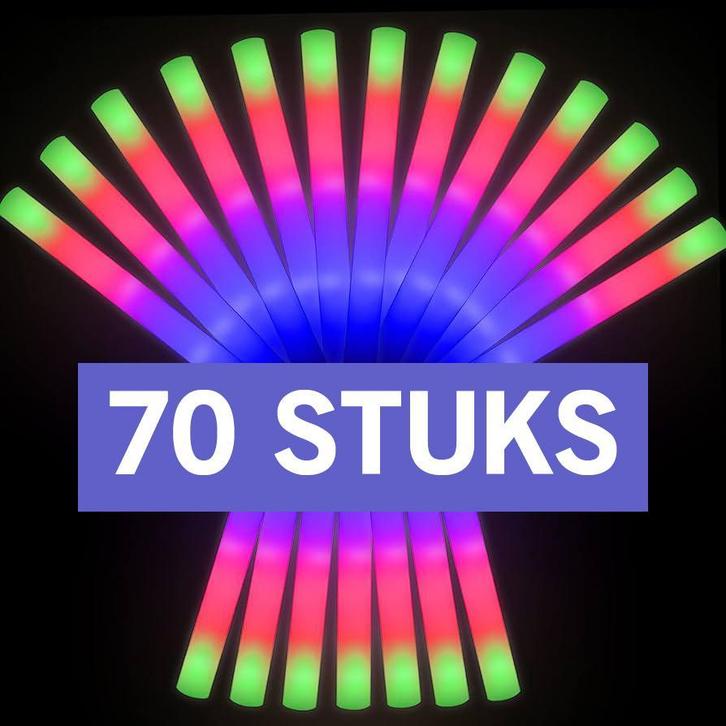 Foamsticks | Lichtstaven 70 Stuks, Hobby en Vrije tijd, Feestartikelen | Verhuur, Geboorte of Huwelijk, Nieuw