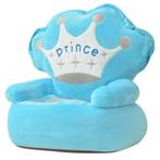 vidaXL Kinderstoel prins pluche blauw, Verzenden, Nieuw