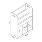 Kinderkast Røyrvik open kast 75x62x29 cm eenhoornmotief [en., Verzenden, Nieuw