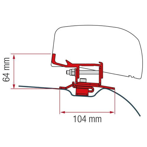 Fiamma PSA Adapter 260 H1 F40Van, Caravans en Kamperen, Tenten, Nieuw