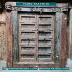 Teak hout deur incl. kozijn, eeuwenoude Indiase deur, poort, Doe-het-zelf en Verbouw, Kozijnen en Schuifpuien, Deurkozijn, Nieuw