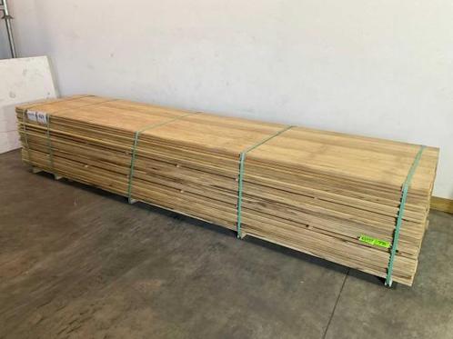 Veiling - 20x wit afrikaans eikenhouten plank fraké met mes, Doe-het-zelf en Verbouw, Hout en Planken, Nieuw