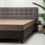 Dekbed Discounter 2-PACK: Hoeslaken Katoen - Taupe 160 x 200, Huis en Inrichting, Verzenden, Nieuw, Tweepersoons, Hoeslaken of Sloop