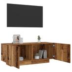 vidaXL Tv-meubel 100x35x40 cm bewerkt hout oud houtkleurig, Huis en Inrichting, Kasten | Televisiemeubels, Verzenden, Nieuw, Overige houtsoorten