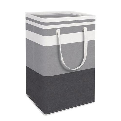 Wasmand met Handvatten - Grijs - 75 Liter - 62x40x30 cm -, Huis en Inrichting, Badkamer | Badtextiel en Accessoires, Nieuw, Verzenden