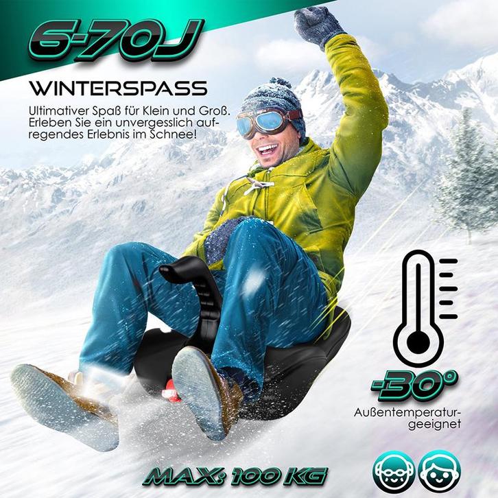 Slee - sleetje - snowracer - snowbob - met koord - lengte, Sport en Fitness, Skiën en Langlaufen, Verzenden