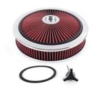 Luchtfilter 14 inch high flow chroom met rood filter, Auto-onderdelen, Ophalen of Verzenden, Nieuw