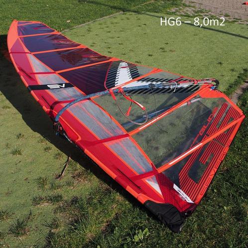 Severne Hyperglide 6 - 8 m2 DEMO, Watersport en Boten, Windsurfen, 7 m² of meer, Zeil, Gebruikt, Verzenden
