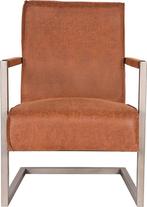 Trend Living Quin Fauteuil - Bruin - Microfiber - Vintage, Huis en Inrichting, Verzenden, Nieuw