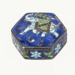 Zilverkleurig Enamel Doosje met Oiifant, Ophalen, Nieuw
