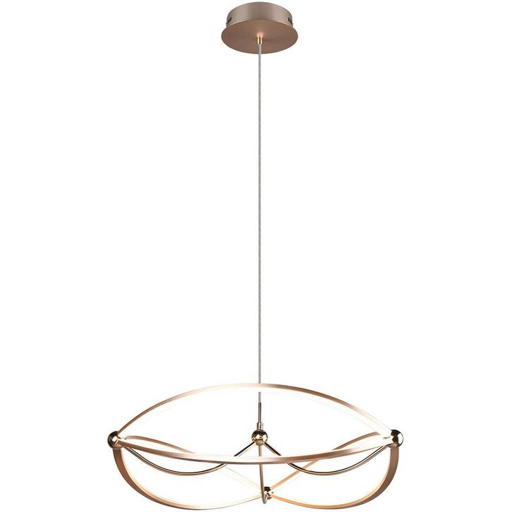 LED Hanglamp - Trion Charis - 42W - Warm Wit 3000K - Dimbaar, Huis en Inrichting, Lampen | Hanglampen, Nieuw, Metaal, Ophalen of Verzenden