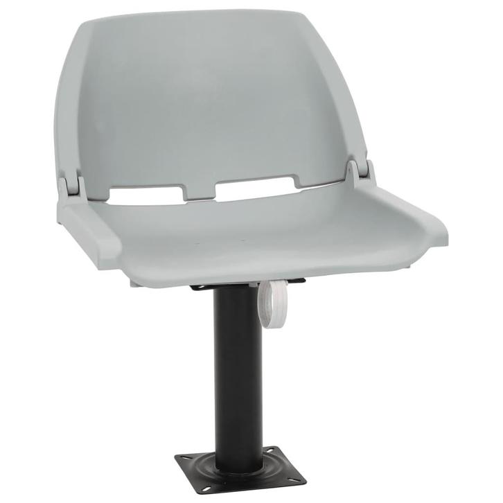 vidaXL 2-delige Bootstoelenset inklapbaar 48x51x41 cm grijs, Watersport en Boten, Bootonderdelen, Nieuw, Verzenden