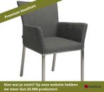 Stern nArtus Stoel Roestvrij Staal met Bekleding - zilver, Tuin en Terras, Tuinstoelen, Ophalen of Verzenden, Nieuw, Overige materialen