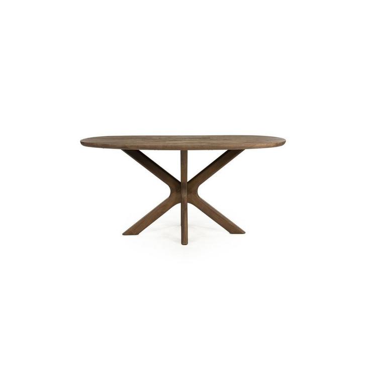 Eettafel Eleonora TYCHO Lichtbruin 160x110cm *NIEUW*, Huis en Inrichting, Tafels | Eettafels, 100 tot 150 cm, 150 tot 200 cm, Ovaal